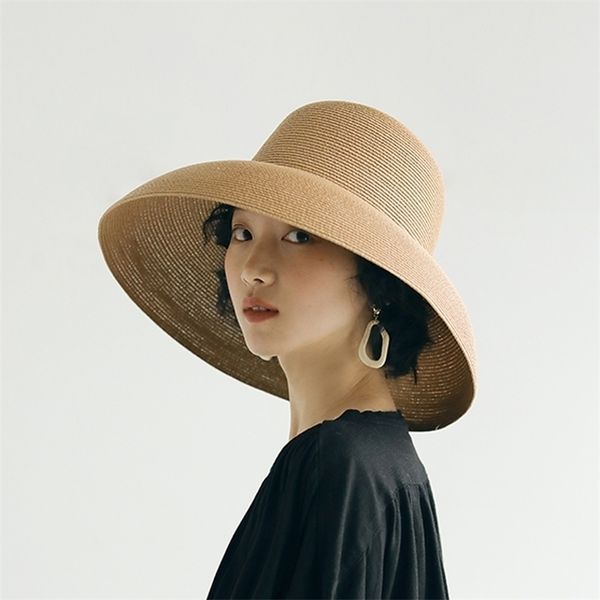 luna&dolphin handmade women summer sun hat big eaves beach japanese hepburn style holiday fold fisherman cap temperament flat 220627, Blue;gray
luna&dolphin handmade women summer sun hat big eaves beach japanese hepburn style holiday fold fisherman cap temperament flat 220627, Blue;gray