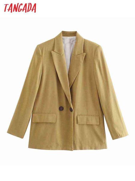 suit tangada women 2022 kaki blazer jacket vintage double breasted long sleeves, White;black
suit tangada women 2022 kaki blazer jacket vintage double breasted long sleeves, White;black
