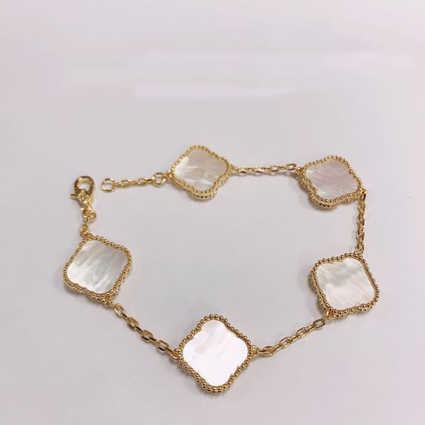 classic fashion designer clover bracelets flowers charm bracelet love van bangle link chain women luxury jewelry gdff, Golden;silver
classic fashion designer clover bracelets flowers charm bracelet love van bangle link chain women luxury jewelry gdff, Golden;silver