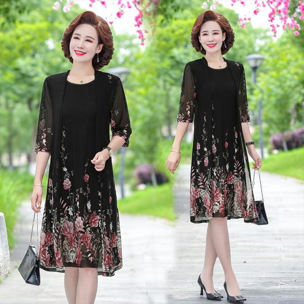 summer net yarn 2 piece set dress cardigan women 4xl 5xl party midi flower dresses elegant vintage robe femme, Black;gray
summer net yarn 2 piece set dress cardigan women 4xl 5xl party midi flower dresses elegant vintage robe femme, Black;gray