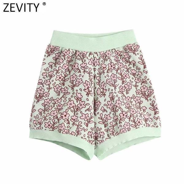 zevity women vintage floral print patchwork jacquard knitting shorts female chic casual slim summer pantalone cortos p1025 210603, White;black
zevity women vintage floral print patchwork jacquard knitting shorts female chic casual slim summer pantalone cortos p1025 210603, White;black