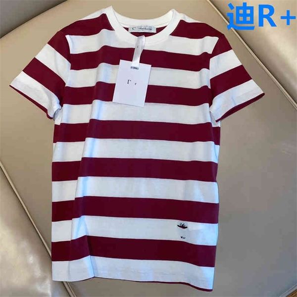 66% off new di r + summer striped contrast embroidery short sleeve simple casual small fresh style women's round neck cotton t-shirt, White
66% off new di r + summer striped contrast embroidery short sleeve simple casual small fresh style women's round neck cotton t-shirt, White
