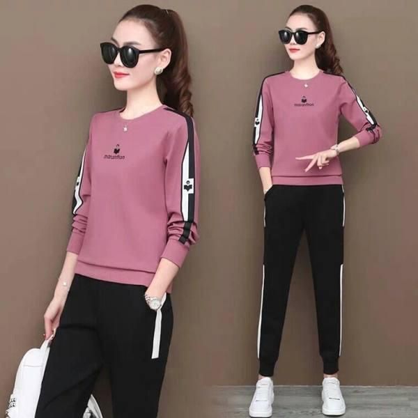 running sets 2022 spring korean version sports and leisure suits women's fashion round neck fitness style long-sleeved trousers two-pie, Black;blue
running sets 2022 spring korean version sports and leisure suits women's fashion round neck fitness style long-sleeved trousers two-pie, Black;blue