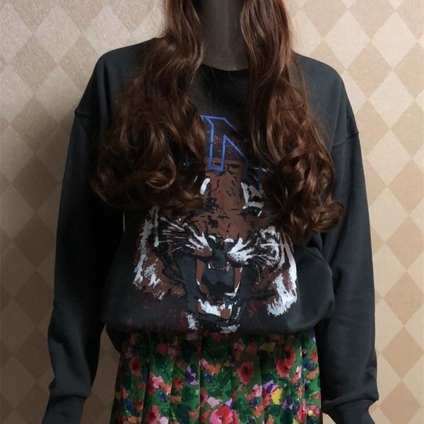womens hoodie round neck pullover sweatshirt tiger head printed longsleeved sweatshirt y200608, Black
womens hoodie round neck pullover sweatshirt tiger head printed longsleeved sweatshirt y200608, Black