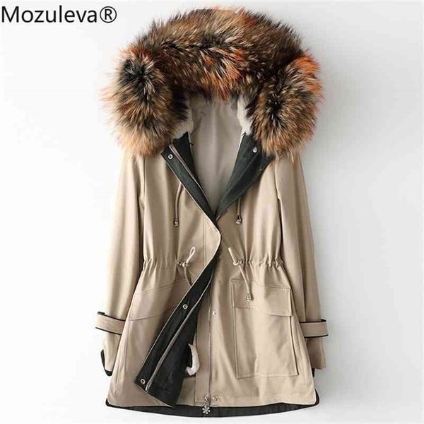 style for autumn and winter rabbit liner parka female long raccoon dog fur collar coat 210416, Black
style for autumn and winter rabbit liner parka female long raccoon dog fur collar coat 210416, Black