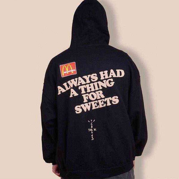 scott mcdonald's co branded foam printed hoodie men's fashion hip hop loose plush coat, Black
scott mcdonald's co branded foam printed hoodie men's fashion hip hop loose plush coat, Black