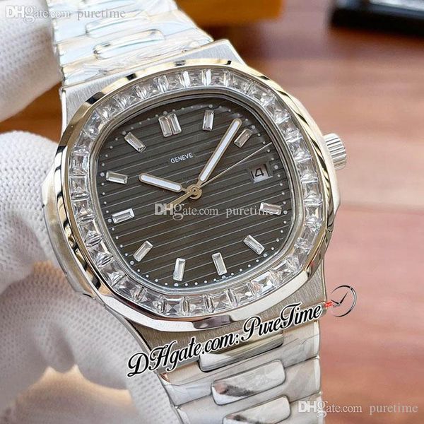 sale 40mm 5711 a21j automatic mens watch baguette gem bezel gray texture dial transparent diamonds stick markers stainless steel bracelet pu, Slivery;brown
sale 40mm 5711 a21j automatic mens watch baguette gem bezel gray texture dial transparent diamonds stick markers stainless steel bracelet pu, Slivery;brown