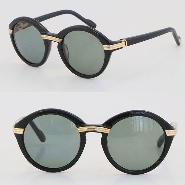 wholesale selling vintage 1991 original round plank sunglasses 1125072 fashion mens sun glasses c decoration 18k gold brown lens frame size, White;black
wholesale selling vintage 1991 original round plank sunglasses 1125072 fashion mens sun glasses c decoration 18k gold brown lens frame size, White;black