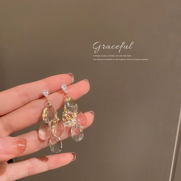 925 silver needle crystal zircon stud earrings european and american exaggerated and personalized generous eardrop net red elegant super fa, Golden
925 silver needle crystal zircon stud earrings european and american exaggerated and personalized generous eardrop net red elegant super fa, Golden