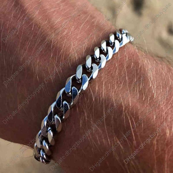 hip hop hiphop six sided grinding titanium steel bracelet adjustable men's jewelry, Silver
hip hop hiphop six sided grinding titanium steel bracelet adjustable men's jewelry, Silver