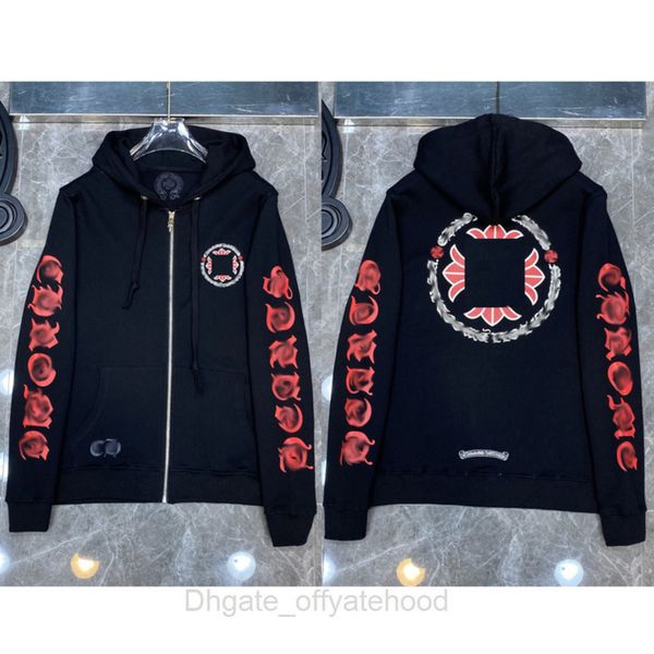 designer luxury sweatshirts fashion hoodies ch classic mens zipper hooded sweater cross flower pullover sanskrit pattern casual coat women, Black
designer luxury sweatshirts fashion hoodies ch classic mens zipper hooded sweater cross flower pullover sanskrit pattern casual coat women, Black