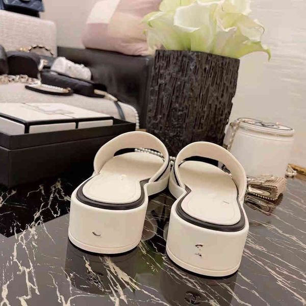 high version small fragrance letter embroidered one line slippers 2022 spring style thick soled slippers for women, Black
high version small fragrance letter embroidered one line slippers 2022 spring style thick soled slippers for women, Black