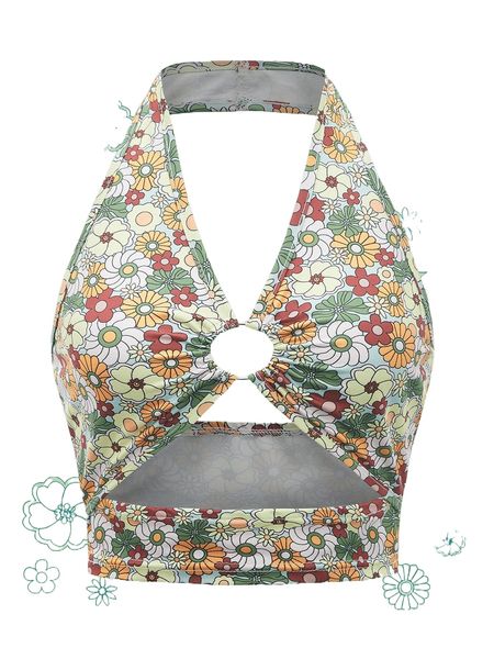 romwe x goldendazeillustration sweetness floral cut out ring linked halter a6iq#, White
romwe x goldendazeillustration sweetness floral cut out ring linked halter a6iq#, White