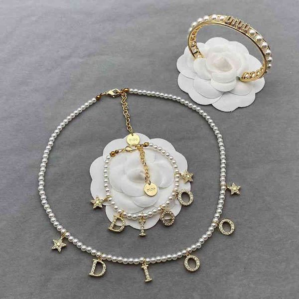 di home studded star pearl necklace simple trend versatile bracelet, Silver 
di home studded star pearl necklace simple trend versatile bracelet, Silver