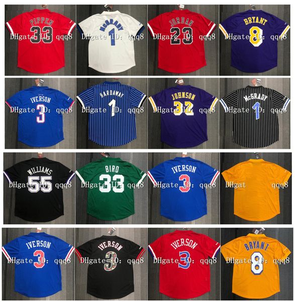 mitchell and ness allen 3 iverson basketball jersey t-shirt bryant 32 magic johnson tracy 1 mcgrady penny 1 hardaway 33 bird 23 michael scot, Black
mitchell and ness allen 3 iverson basketball jersey t-shirt bryant 32 magic johnson tracy 1 mcgrady penny 1 hardaway 33 bird 23 michael scot, Black