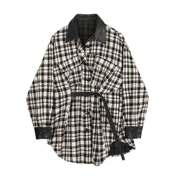 women's suits & blazers colorblock casual women's coats lapel long sleeve loose fashion korean for females autumn clothes 2022 sty, White;black
women's suits & blazers colorblock casual women's coats lapel long sleeve loose fashion korean for females autumn clothes 2022 sty, White;black