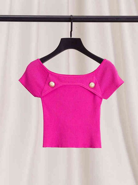 women's knits tees small fragrant wind ice silk bead knit shirt pullover female short sleeve summer thin square neck tight, White
women's knits tees small fragrant wind ice silk bead knit shirt pullover female short sleeve summer thin square neck tight, White