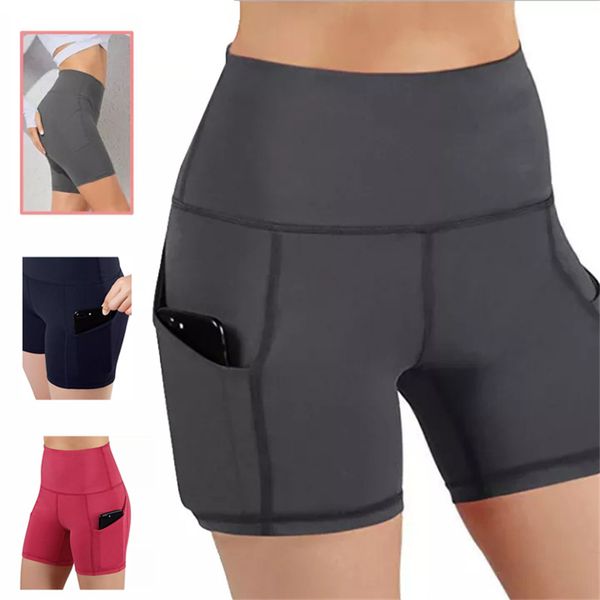 gym clothing women sports shorts high waist yoga pants running compression fitness shorts with side pockets, White;black
gym clothing women sports shorts high waist yoga pants running compression fitness shorts with side pockets, White;black