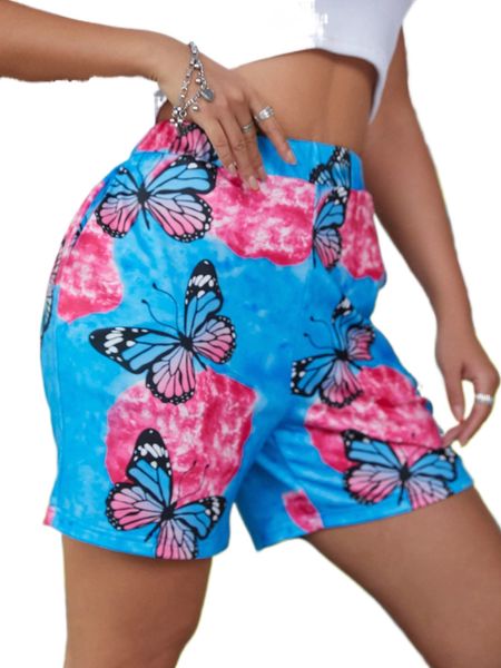 sxy elastic waist butterfly print shorts b5vl#, White;black
sxy elastic waist butterfly print shorts b5vl#, White;black