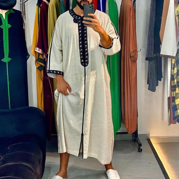 dress muslim fashion men robe ethnic clothing long abaya kaftan islamic arab striped print aa, Red
dress muslim fashion men robe ethnic clothing long abaya kaftan islamic arab striped print aa, Red