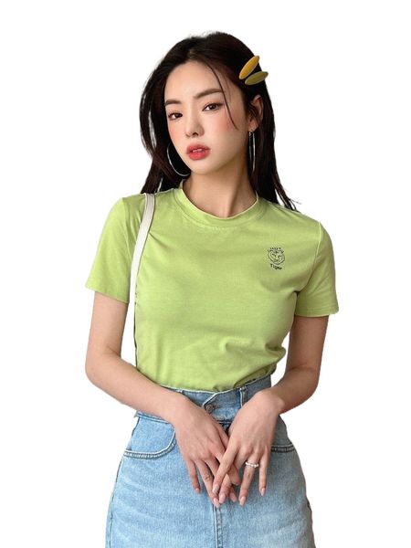 dazy letter & tiger print tee i814#, White
dazy letter & tiger print tee i814#, White