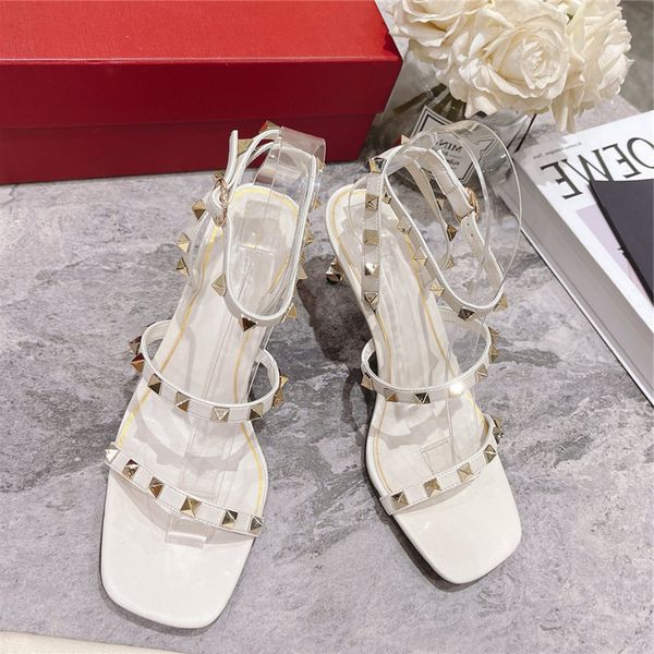 fashion womens shoes sheepskin with rivet decorative sandals new open toe stiletto heels, Black
fashion womens shoes sheepskin with rivet decorative sandals new open toe stiletto heels, Black