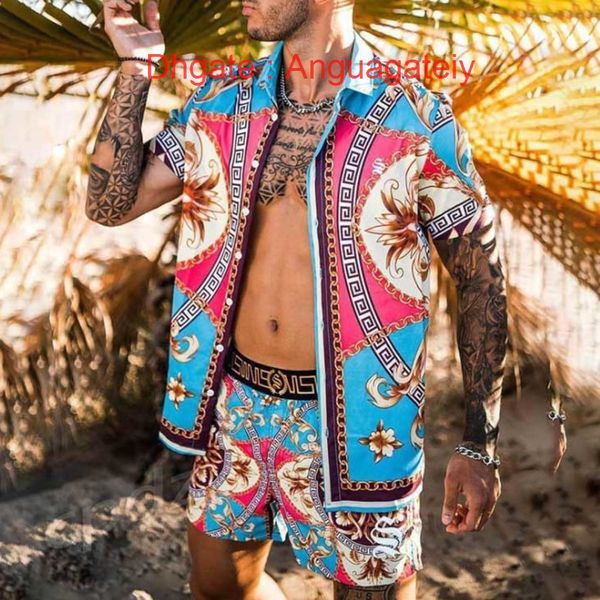 men's summer casual shirts luxury men tracksuits hawaiian sets printing short sleeve button shirt fashion beach shorts tees streetwear, White;black
men's summer casual shirts luxury men tracksuits hawaiian sets printing short sleeve button shirt fashion beach shorts tees streetwear, White;black