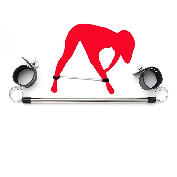 camatech open legs set stainless steel meltal spreader bar with pu leather adjustable bondage cuffs for ankles wrists restraints
camatech open legs set stainless steel meltal spreader bar with pu leather adjustable bondage cuffs for ankles wrists restraints