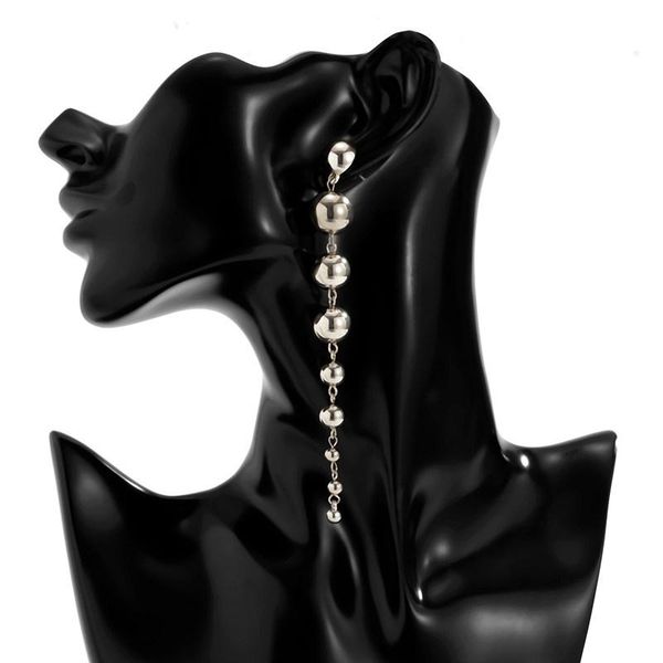 dangle & chandelier hip hop punk metal ccb round bead long drop earrings for women trendy simple geometry stud jewelry accessories, Silver
dangle & chandelier hip hop punk metal ccb round bead long drop earrings for women trendy simple geometry stud jewelry accessories, Silver