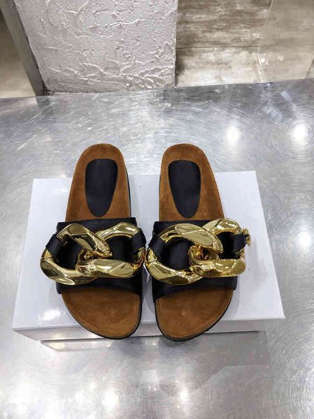 slippers jw half slipper women's shoes spring and summer sandals gold chain straight muller lovers casual, Black
slippers jw half slipper women's shoes spring and summer sandals gold chain straight muller lovers casual, Black