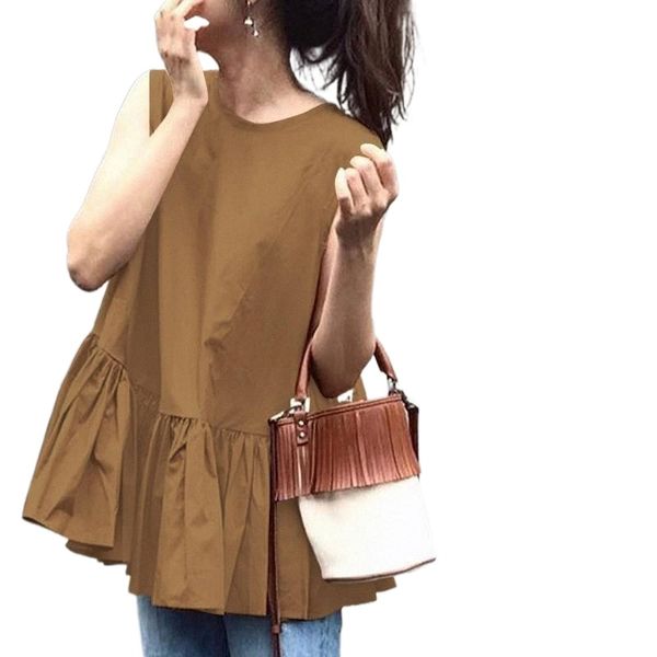 european and american 2021 ruffled summer solid color sleeveless casual vest women's size lining women's lace-up q3ga#, White
european and american 2021 ruffled summer solid color sleeveless casual vest women's size lining women's lace-up q3ga#, White