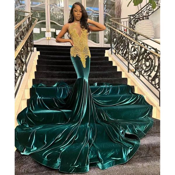 gold appliques mermaid prom dresses 2022 beading crystal graduation party dresses illusion evening gowns vestidos, Black
gold appliques mermaid prom dresses 2022 beading crystal graduation party dresses illusion evening gowns vestidos, Black