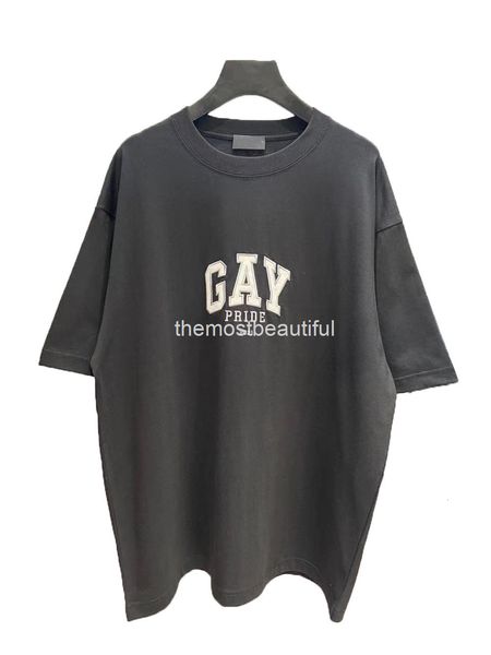 men's t-shirts paris fashion summer gay embroidered letter short sleeve t-shirt tee men and women couple ins net red, White;black
men's t-shirts paris fashion summer gay embroidered letter short sleeve t-shirt tee men and women couple ins net red, White;black