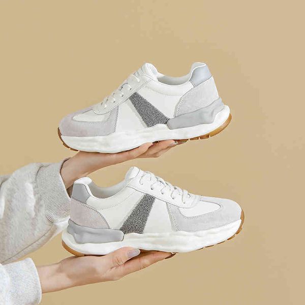 dress shoes spring leather sneakers women's versatile running shoes casual thick soles forrest gump dissolved, Black
dress shoes spring leather sneakers women's versatile running shoes casual thick soles forrest gump dissolved, Black