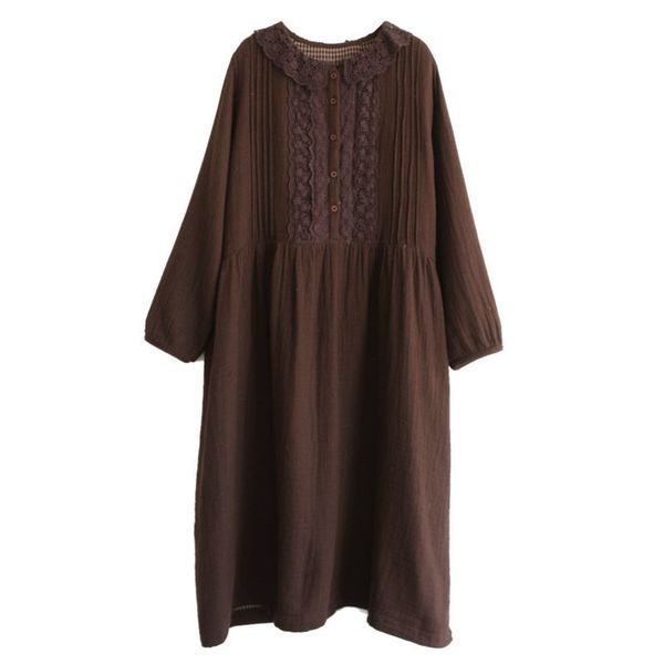 vintage lace peter pan collar lace floral patchwork cotton yarn long sleeve dress spring y200805, Black;pink
vintage lace peter pan collar lace floral patchwork cotton yarn long sleeve dress spring y200805, Black;pink