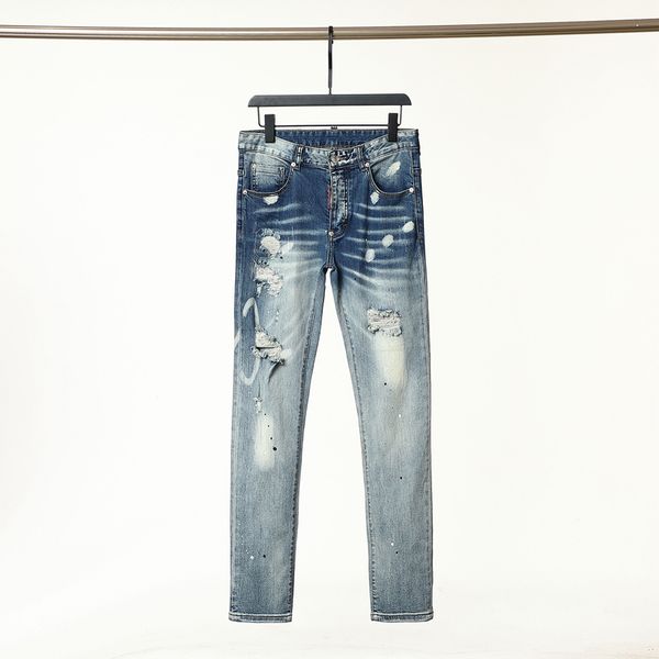 men jeans distressed ripped biker slim fit washed motorcycle hip hop fashion designer mens denim pants, Blue
men jeans distressed ripped biker slim fit washed motorcycle hip hop fashion designer mens denim pants, Blue