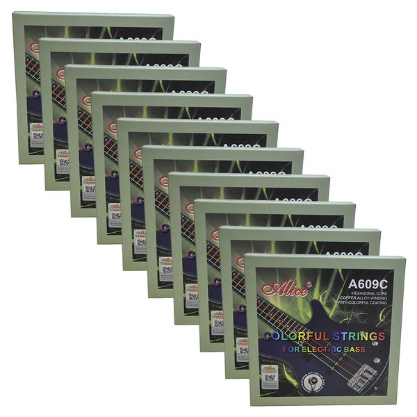 10sets alice colorful electric bass guitar strings hexagonal core copper alloy wound gdae a609c
10sets alice colorful electric bass guitar strings hexagonal core copper alloy wound gdae a609c
