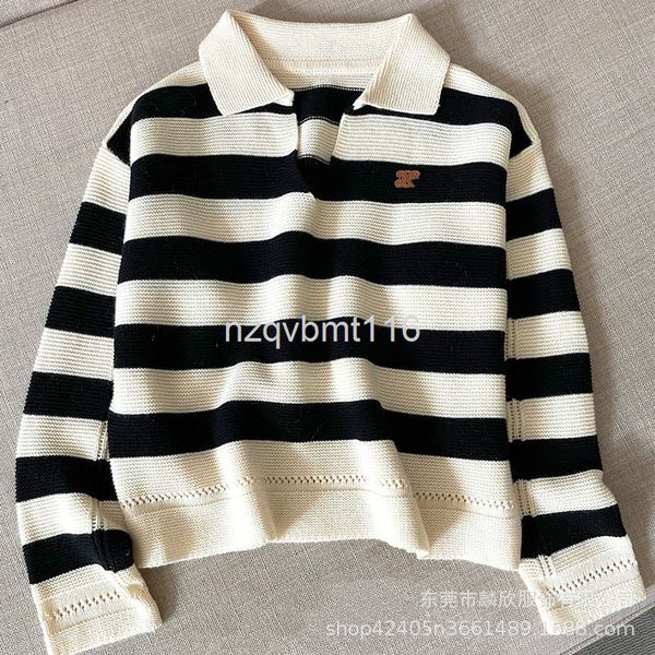 women's knits & tees autumn and winter deep v-neck striped sweater foreign style lazy loose short wool women's fashion, White
women's knits & tees autumn and winter deep v-neck striped sweater foreign style lazy loose short wool women's fashion, White