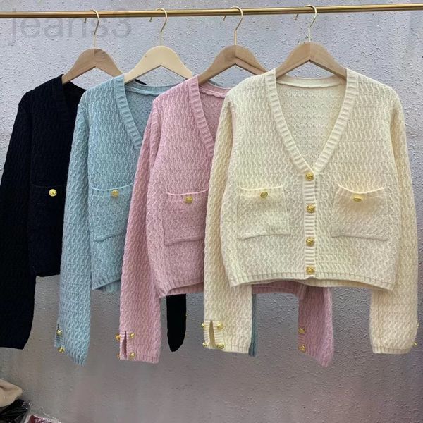 women's knits & tees designer long sleeved small fragrance thin sweater autumn 2021 new design sense v-neck temperament french jacket w, White
women's knits & tees designer long sleeved small fragrance thin sweater autumn 2021 new design sense v-neck temperament french jacket w, White