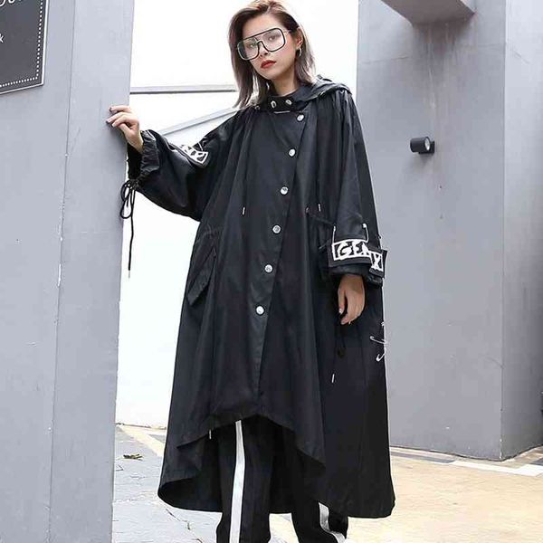 women's trench coats xitao spliced plus size black for women long print streetwear hoodie casual female wide waisted coat 2021 zll1100, Tan;black
women's trench coats xitao spliced plus size black for women long print streetwear hoodie casual female wide waisted coat 2021 zll1100, Tan;black