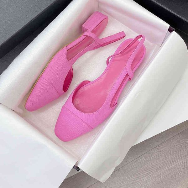 sandals xiaoxiangfeng baotou back empty sandals pink thick heel ballet shoes round headed women's, Black
sandals xiaoxiangfeng baotou back empty sandals pink thick heel ballet shoes round headed women's, Black