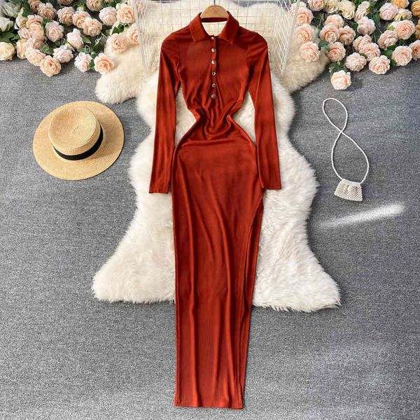 casual dresses french minority lapel button long sleeved dress, female heart machine hollowed out beautiful back, slim, hip wrap, split skir, Black;gray
casual dresses french minority lapel button long sleeved dress, female heart machine hollowed out beautiful back, slim, hip wrap, split skir, Black;gray