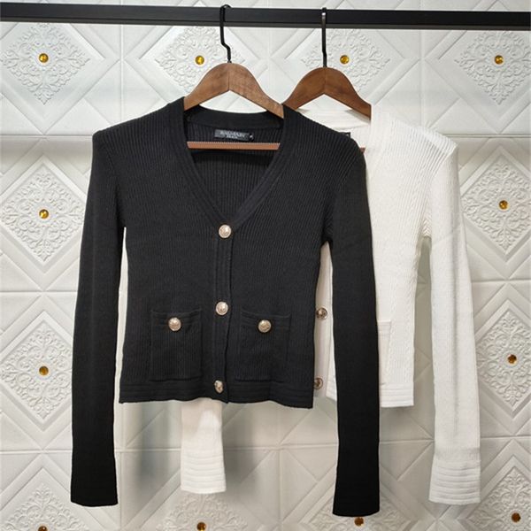 women's knits & tees balman star in spring and summer same knitted shoulder pad jacket v-neck t-shirt zhpl, White
women's knits & tees balman star in spring and summer same knitted shoulder pad jacket v-neck t-shirt zhpl, White