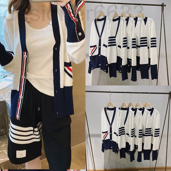 women's knits & tees designer tb sweater cardigan red white blue autumn winter classic slim fit v-neck men's and women's same
women's knits & tees designer tb sweater cardigan red white blue autumn winter classic slim fit v-neck men's and women's same