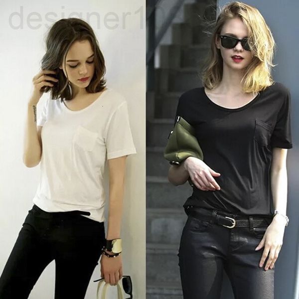 women's t-shirt designer 20 summer t-shirt female modal loose bottomed shirt with v-neck pocket inside long pure white gray black t-shi
women's t-shirt designer 20 summer t-shirt female modal loose bottomed shirt with v-neck pocket inside long pure white gray black t-shi