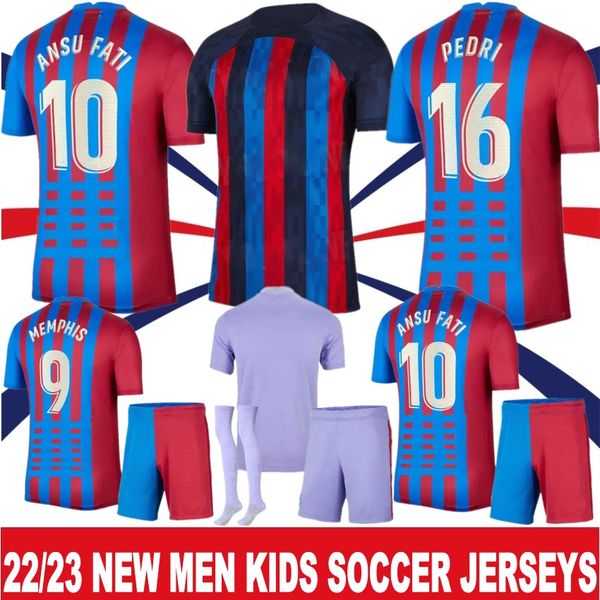 21 22 23 soccer jerseys memphis pedri adama auba ferran ansu fati 2021 2022 2023 gavi f. de jong dest davi alves kit shirt men kids sets soc, Black;yellow
21 22 23 soccer jerseys memphis pedri adama auba ferran ansu fati 2021 2022 2023 gavi f. de jong dest davi alves kit shirt men kids sets soc, Black;yellow