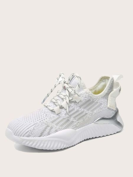 boys lace up decor striped graphic knit sneakers she, Black
boys lace up decor striped graphic knit sneakers she, Black