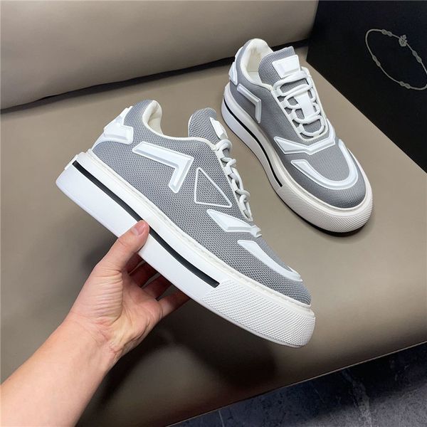 designer luxury macro re-nylon and brushed leather casual shoes sneakers white gray with original box, Black
designer luxury macro re-nylon and brushed leather casual shoes sneakers white gray with original box, Black