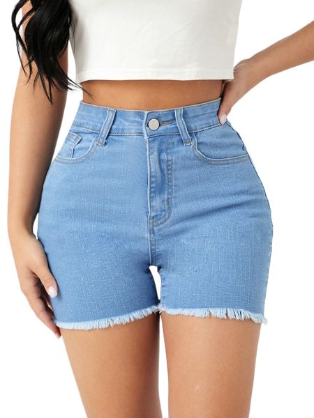 petite washed raw hem denim shorts m7to#, White;black
petite washed raw hem denim shorts m7to#, White;black