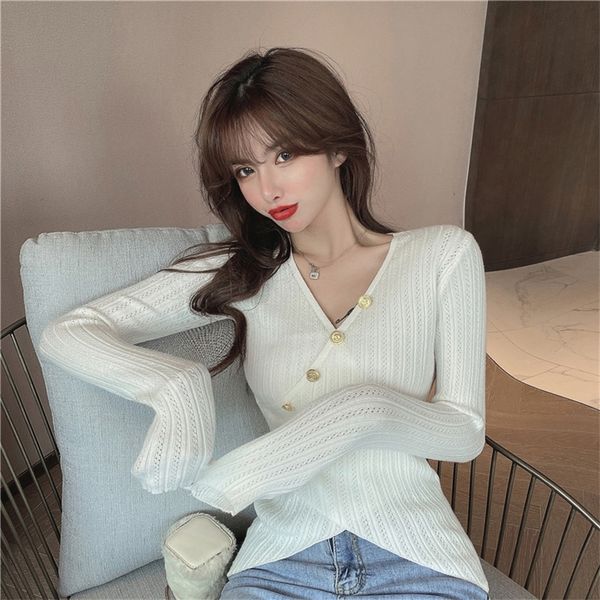 jxmyy fashion product autumn slim slimming v-neck cross knit bottoming long-sleeved t-shirt women 210412, White;black
jxmyy fashion product autumn slim slimming v-neck cross knit bottoming long-sleeved t-shirt women 210412, White;black